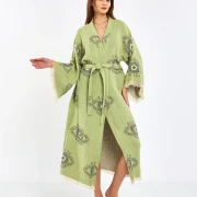 Nature Breeze – Jacquard-Musselin-Robe